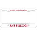 License Plate Frame w/ Large Imprint Area at Bottom